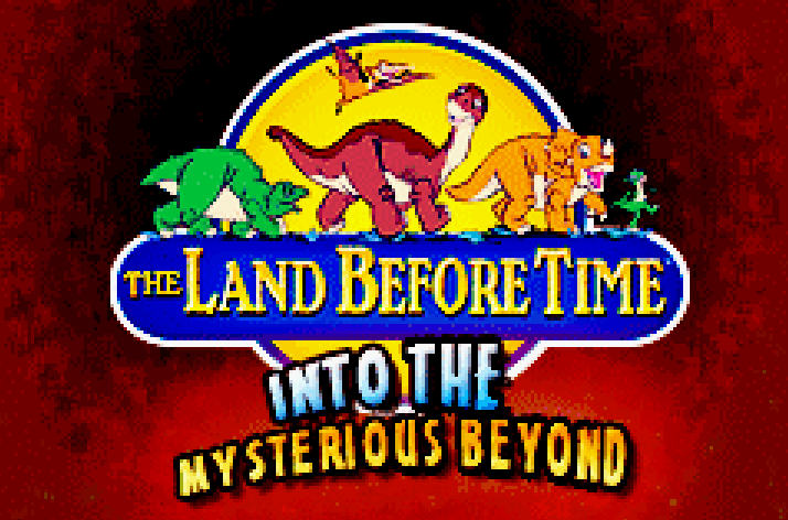 The Land Before Time Into the Mysterious Beyond Title Screen